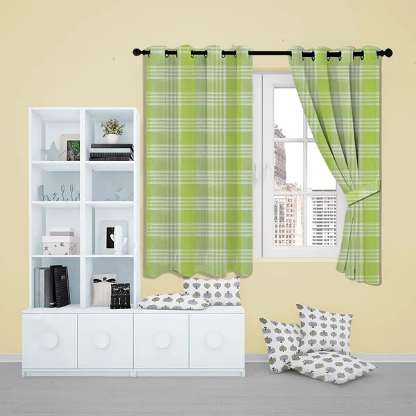Green_-Window_Cotton_Room_Darkening_Window_Curtain_(Pack_of_2_Panel)_(Checkered,_Green)_152_cm_(5_ft)